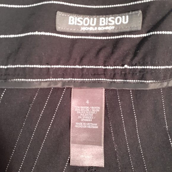 Michele Bohbot Bisou Bisou Pinstripe Pant Suit Set - Picture 13 of 16